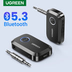 Bluetooth 5.3 Car AUX Adapter for Wireless Music and Hands-Free Calls