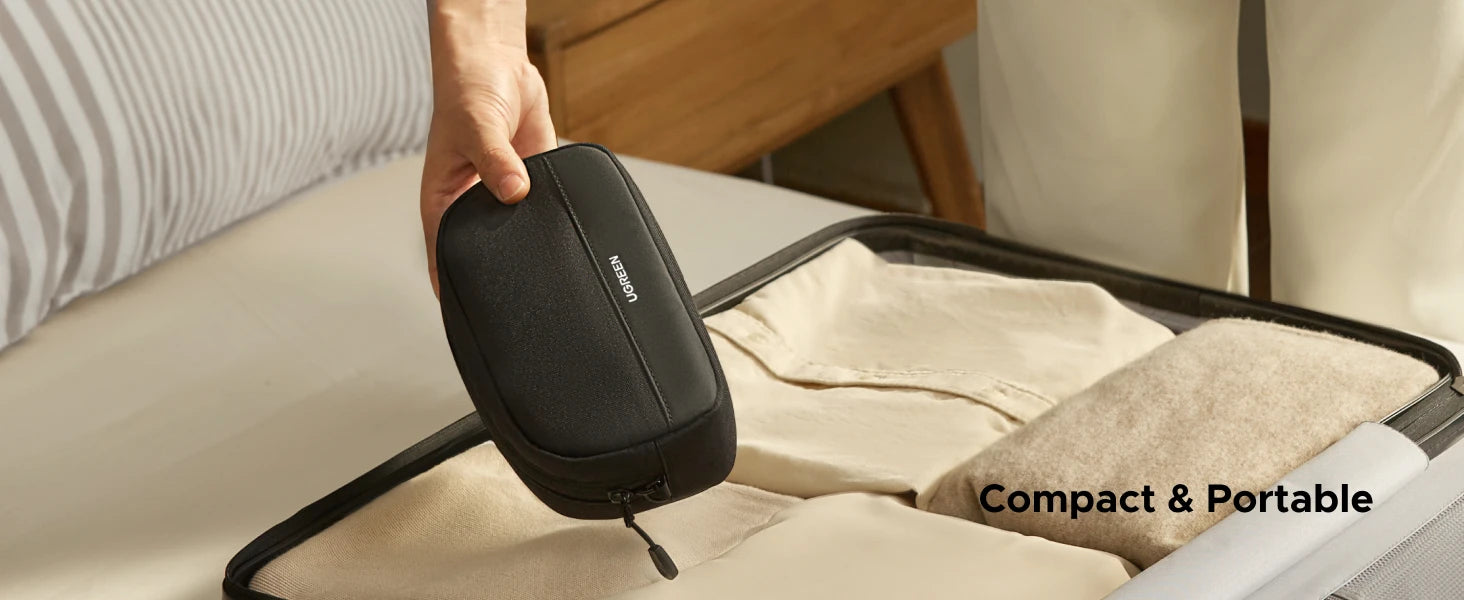 Portable Electronics Travel Organizer Case - 19