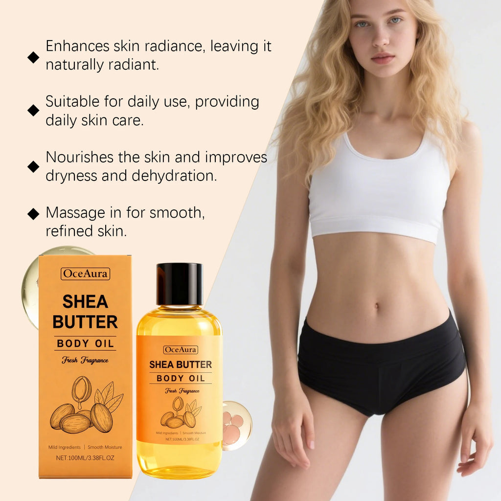 Shea Butter Nourishing Body Oil for Dry Skin