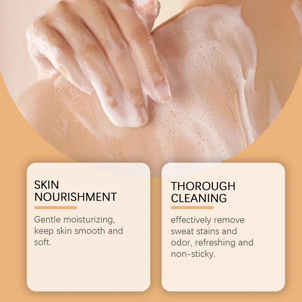 Exfoliating Persimmon Body Wash for Odor Control