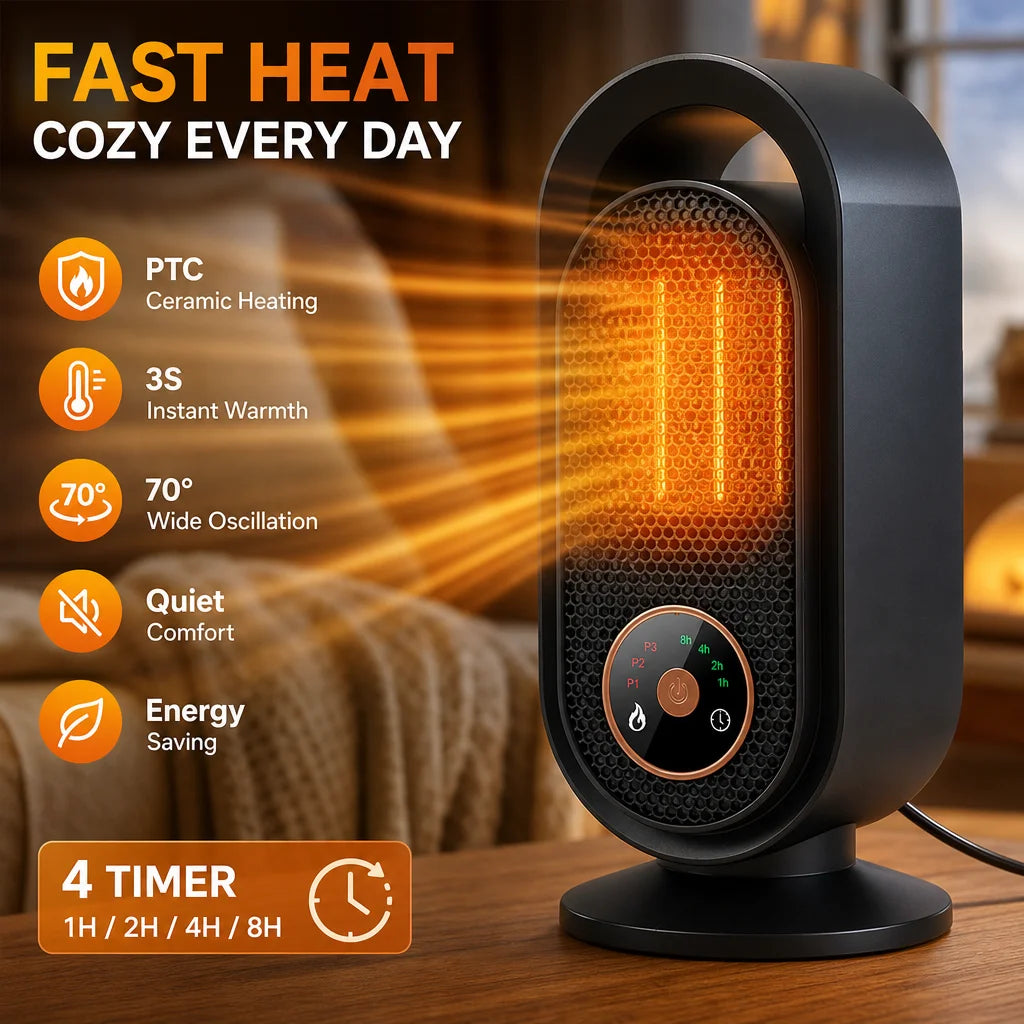 Portable Electric Ceramic Desktop Space Heater