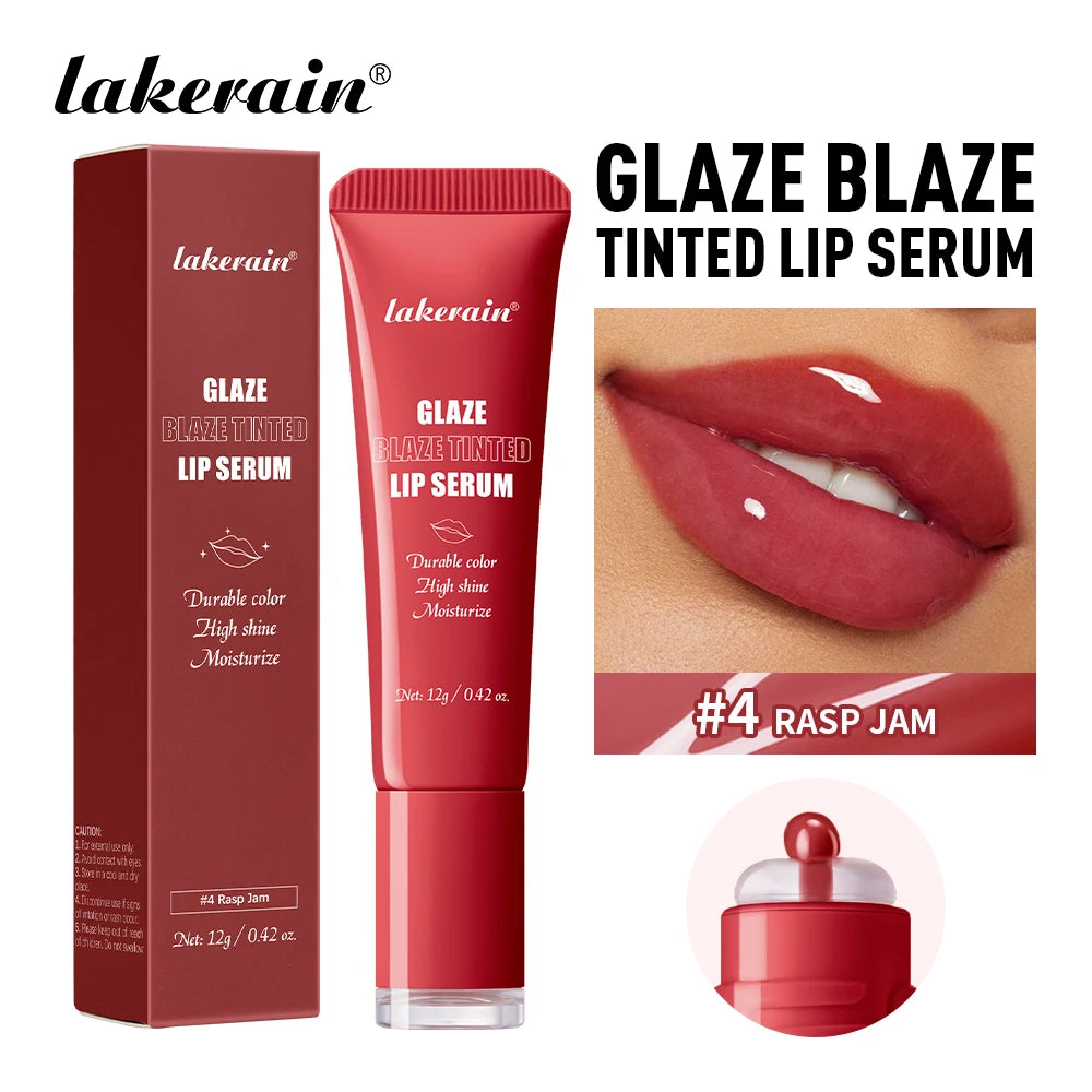 Tinted Hydrating Lip Serum for Plump Glossy Lips - 12