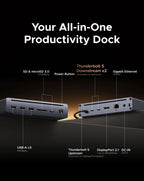 10-in-1 Thunderbolt 5 Docking Station 140W 8K