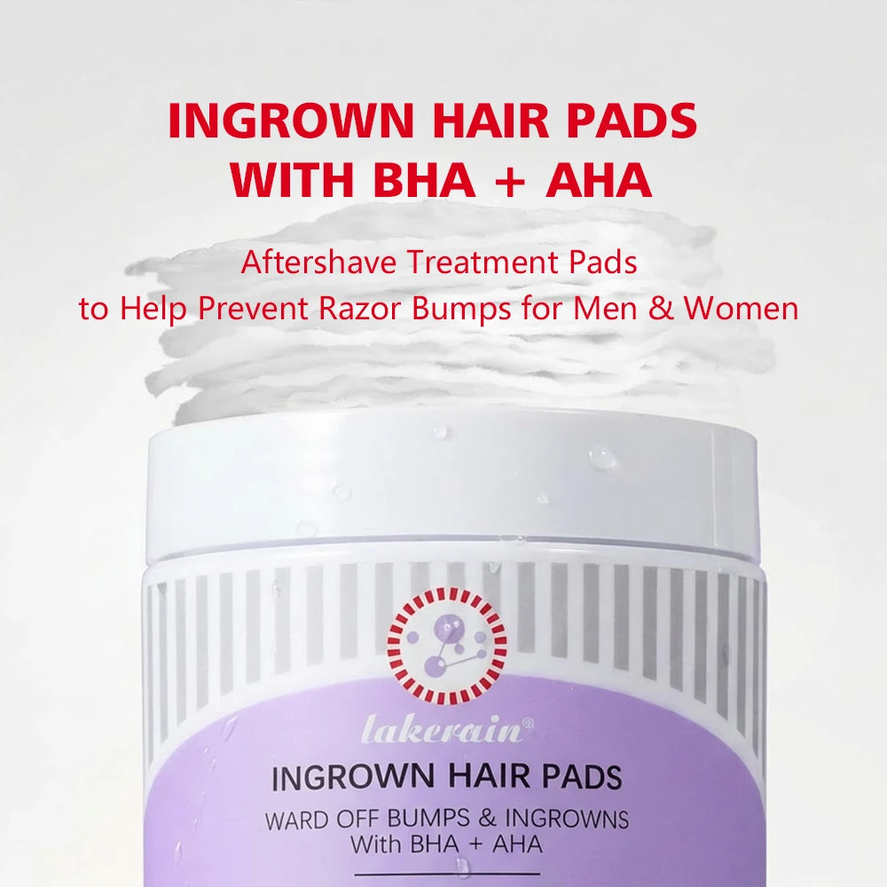 Ingrown Hair Treatment Pads for Razor Bumps and Exfoliation