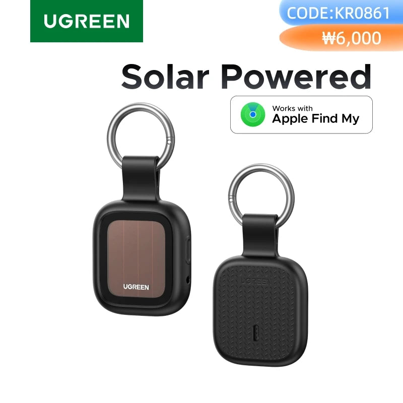 Solar Powered Bluetooth Item Tracker for Apple Find My