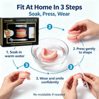 Silicone Full Denture Set for Natural Smile and Comfort