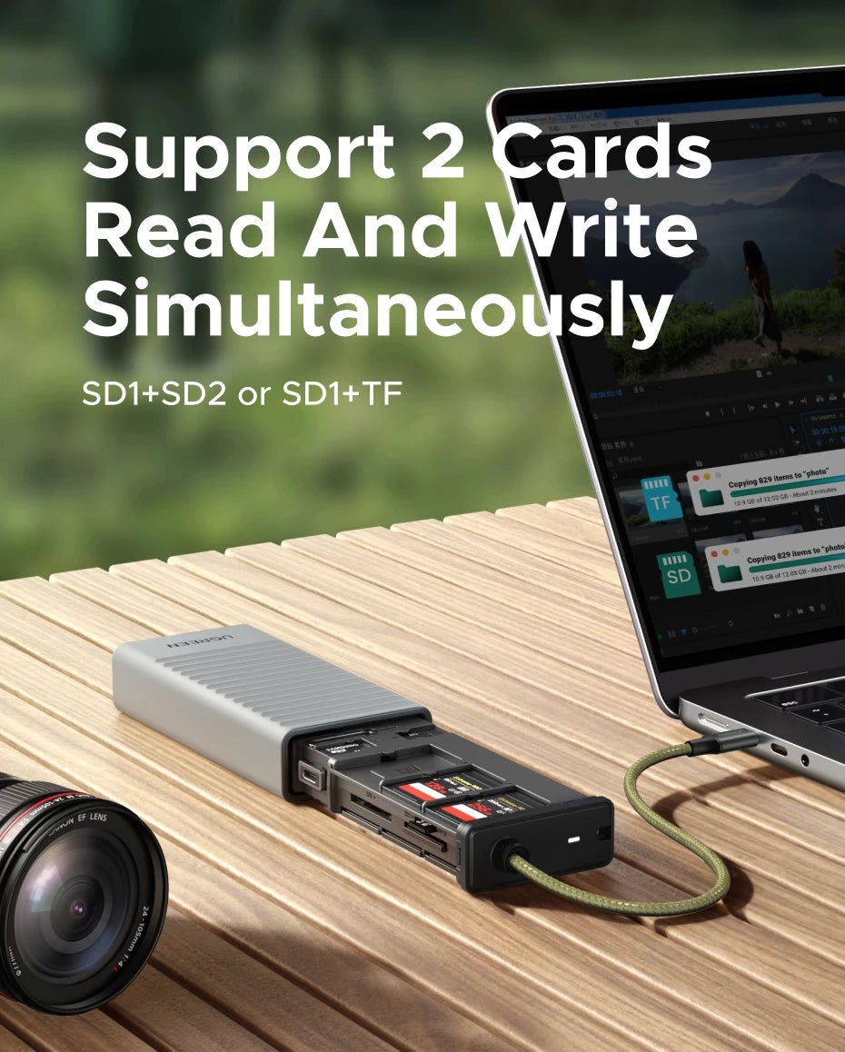 USB-C Memory Card Reader and Storage Case