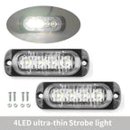 4 LED Side Marker Indicator Light for Cars Trucks Trailers 12V 24V