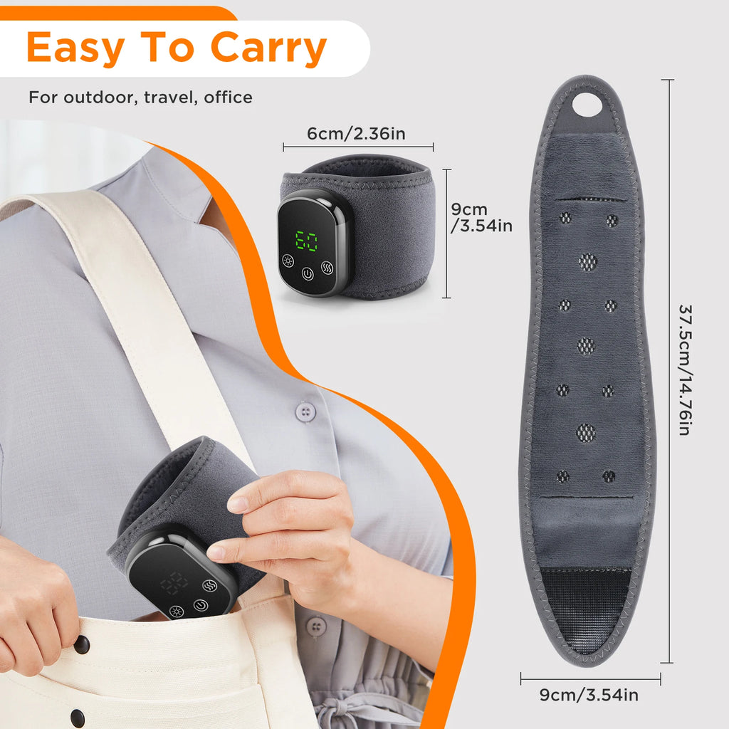 Heated Wrist Brace with Adjustable Vibration Massage