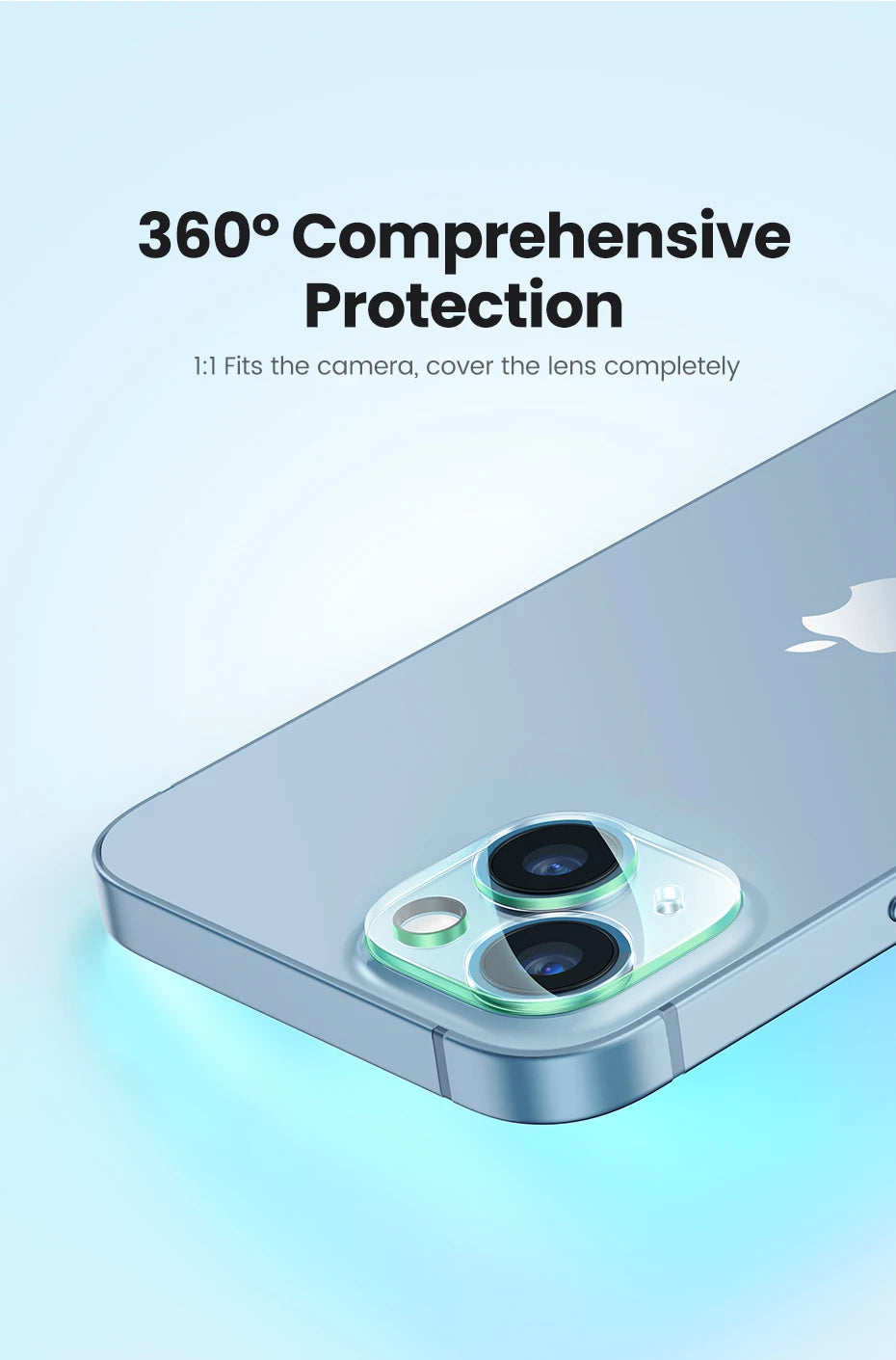 Tempered Glass Camera Lens Protector for iPhone 13-15 Series