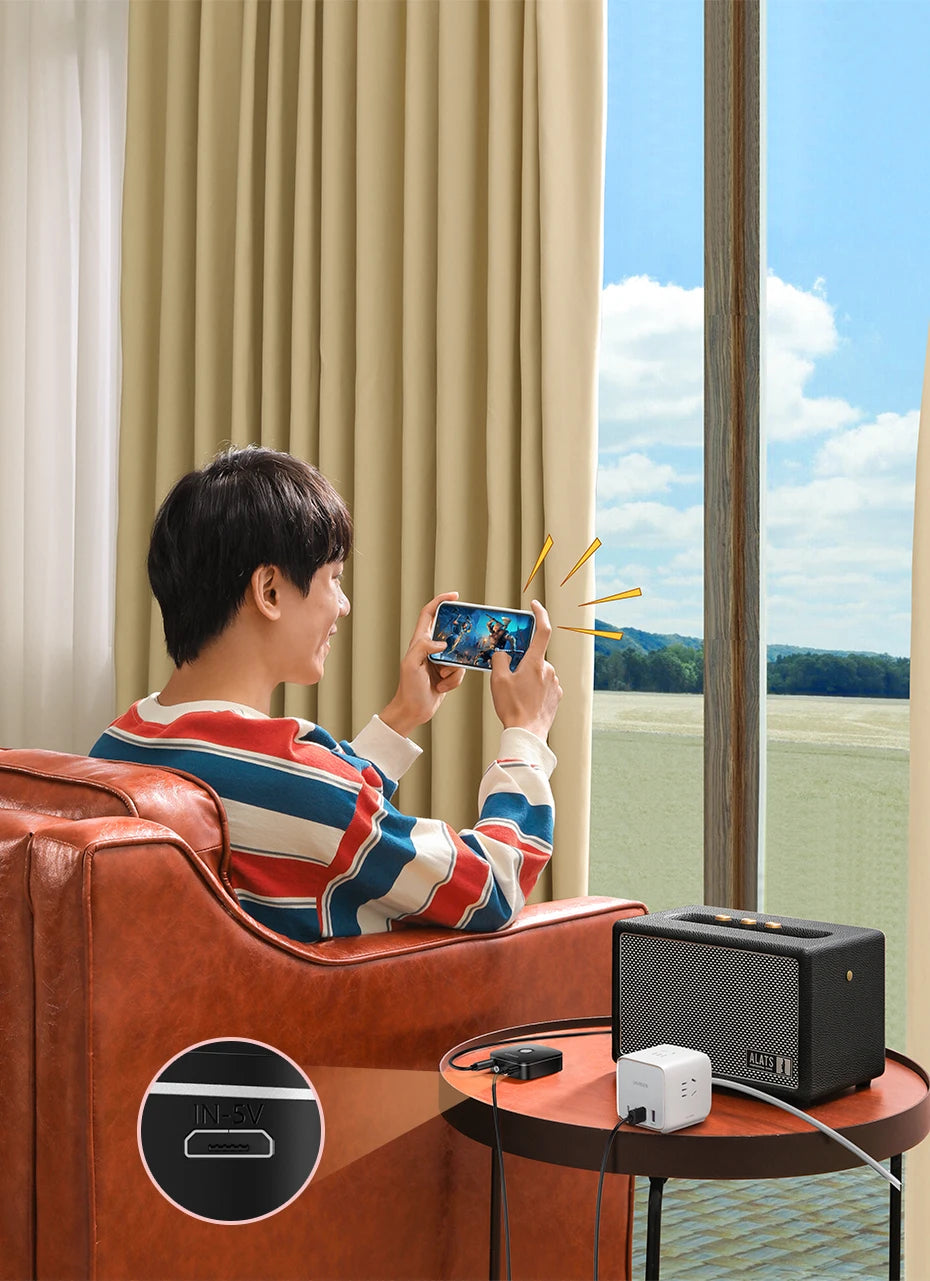 Bluetooth 5.1 RCA & 3.5mm Wireless Audio Receiver with aptX HD - 22