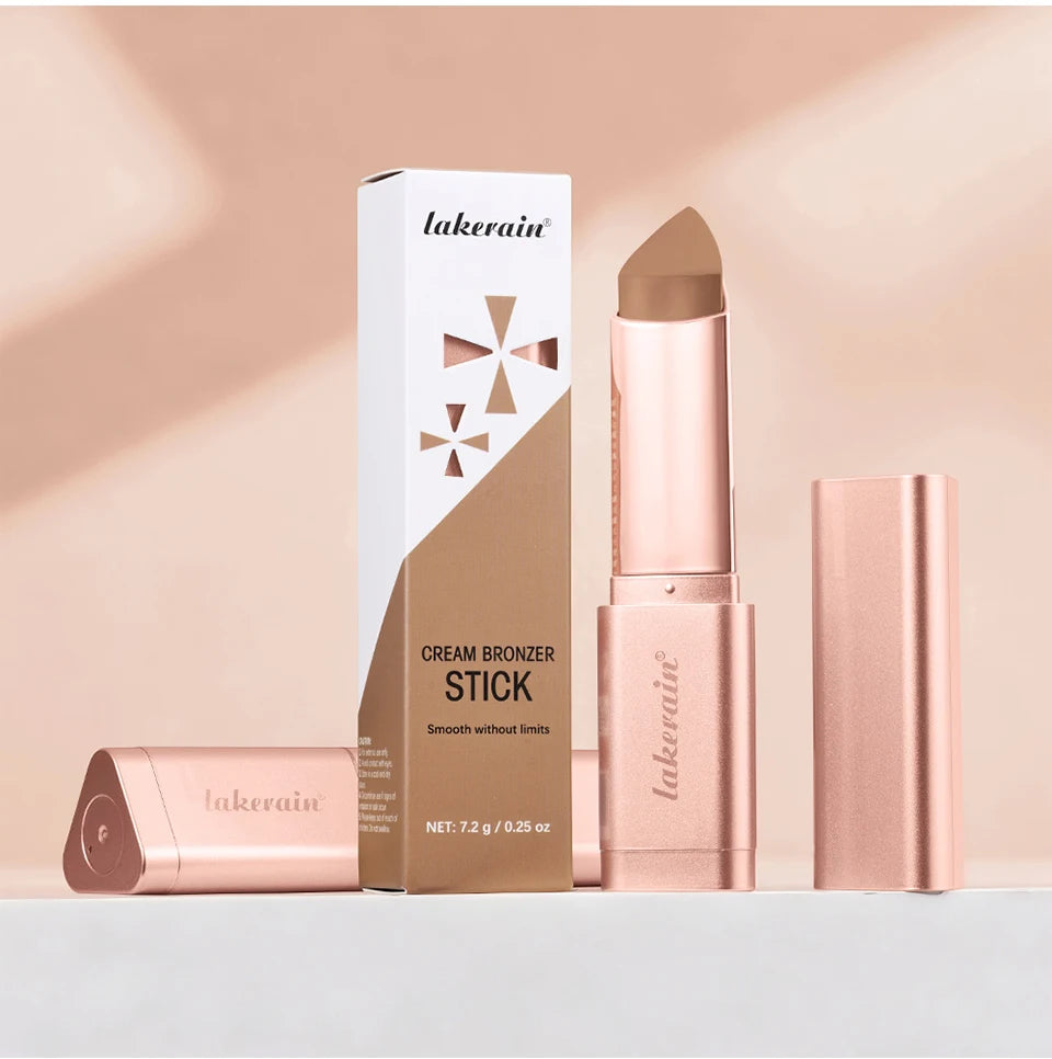 Cream Bronzer and Contouring Stick for Sculpted Face Makeup