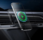Magnetic Wireless Car Charger and Phone Mount 15W