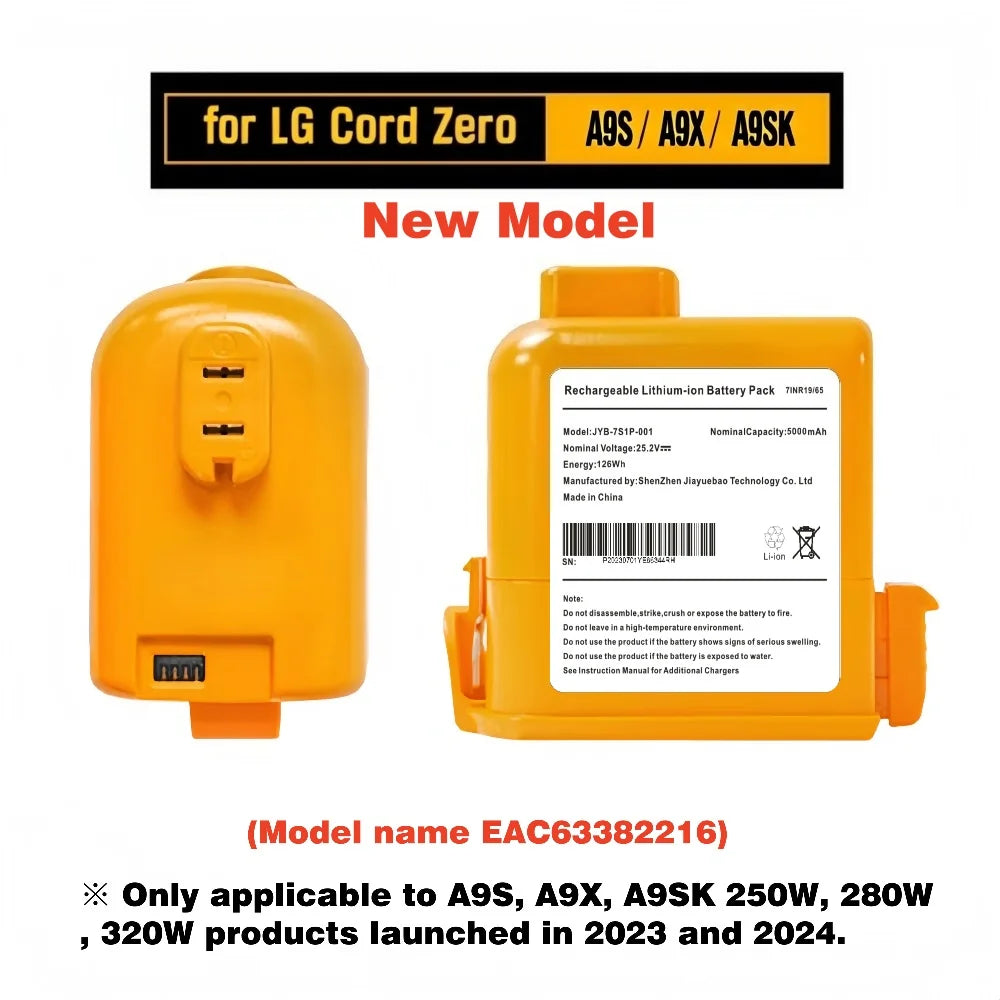 Replacement Lithium-ion Battery for Cordless Vacuum Cleaners