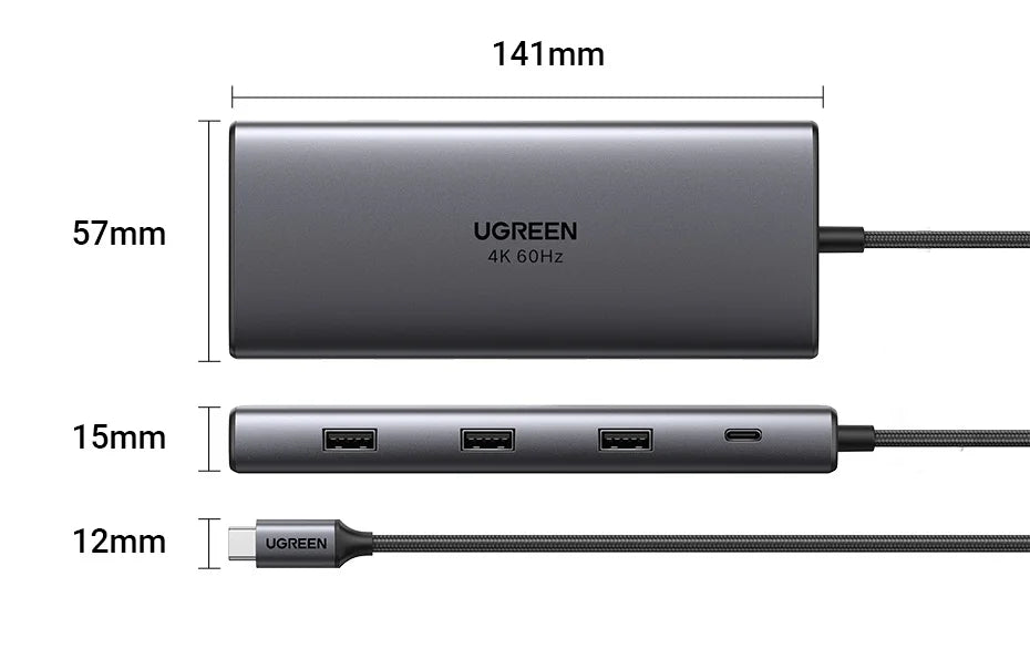 9-in-1 USB-C Hub with 4K 60Hz HDMI and 10Gbps Data Transfer - 23