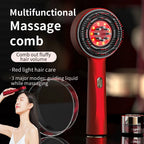 Electric Scalp Massage Comb with Red Light and Liquid Applicator