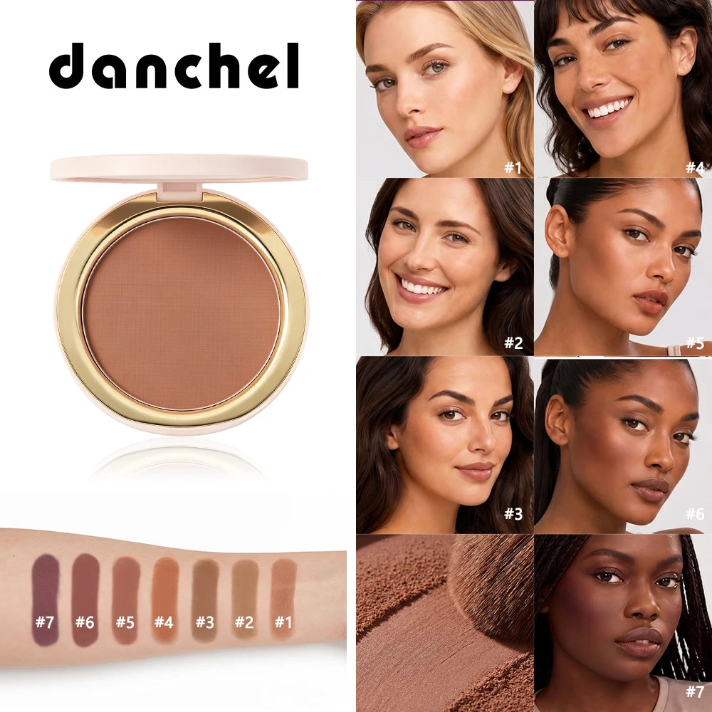 Matte Pressed Powder Bronzer for Sculpting and Contouring