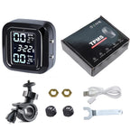 Motorcycle Tire Pressure Monitoring System with 2 External Sensors