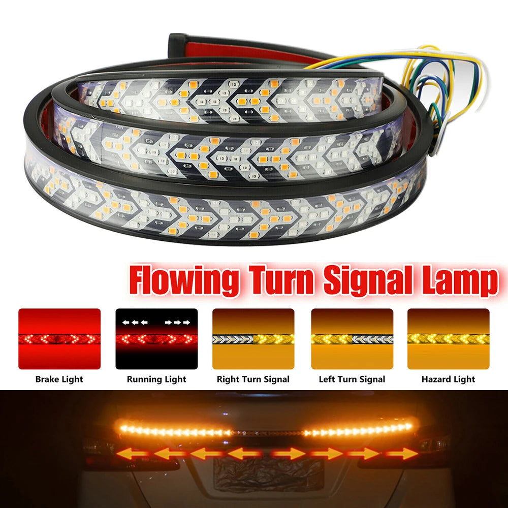 Dynamic LED Tailgate Light Strip for Trucks and SUVs
