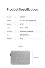 Waterproof Laptop Sleeve Case for 13 to 14.9 Inch Notebooks