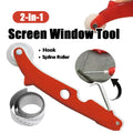 2-in-1 Window Screen Repair Tool with Spline Roller and Patch Tape