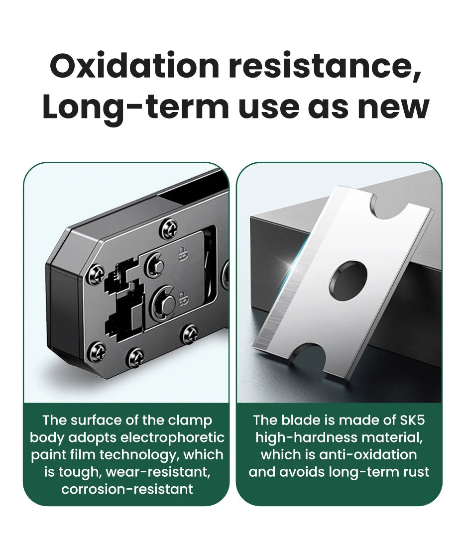 Multifunctional RJ45 Ethernet Cable Crimper and Stripper Tool - 15