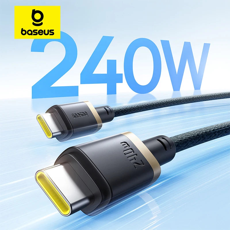 240W USB-C to USB-C Fast Charging and Data Sync Cable - 1