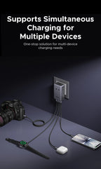 45W GaN Universal Travel Adapter with Multi-Port Fast Charging
