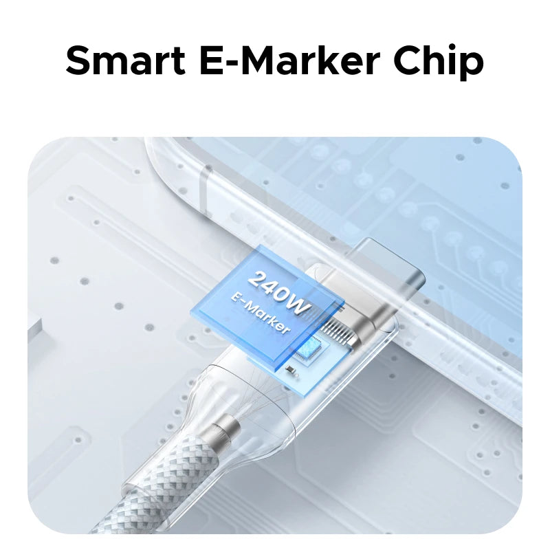 240W USB-C PD3.1 Fast Charging and Data Sync Cable - 5