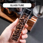 Single Dose Coffee Bean Storage Tubes with Exhaust Valve Rack