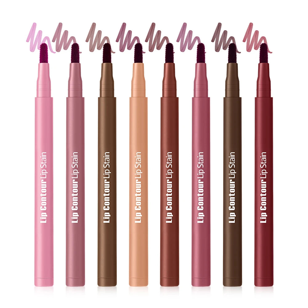 Dual-Sided Long-Lasting Waterproof Lip Stain and Liner Pen - 20