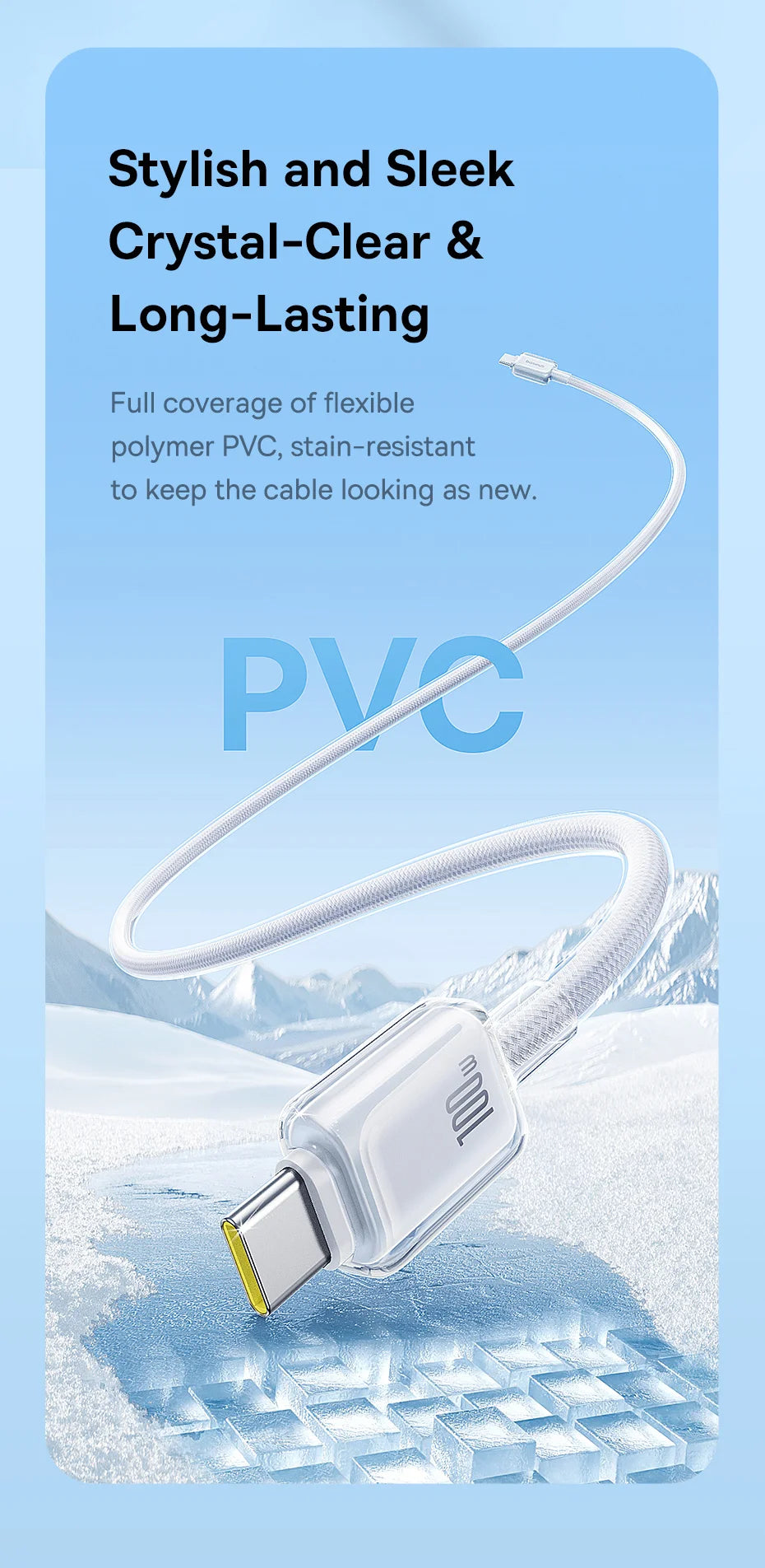 100W USB-C Fast Charging and Data Cable