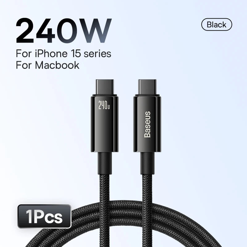 240W USB-C to USB-C PD 3.1 Fast Charging Cable