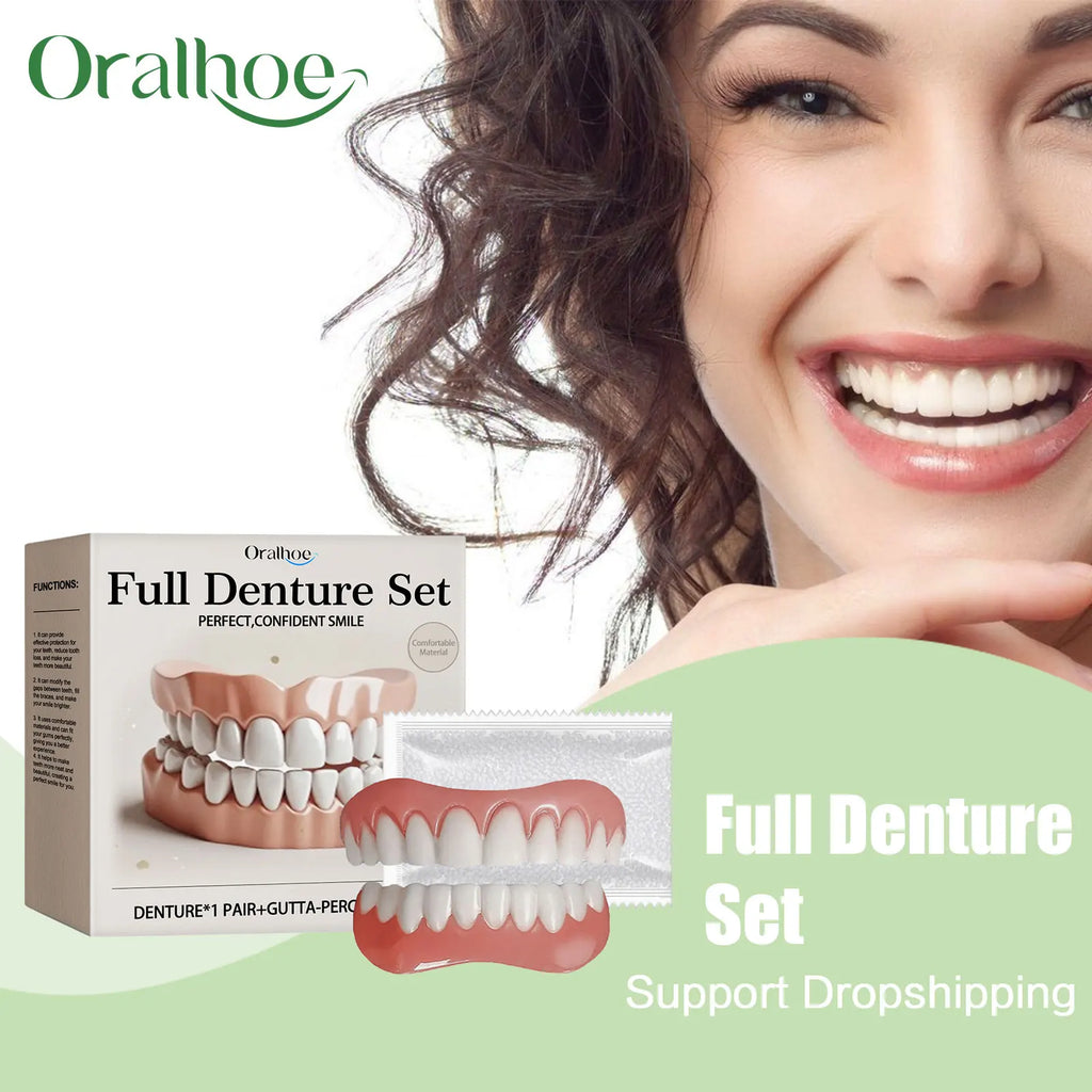 Temporary Silicone Denture Set for Smile Restoration