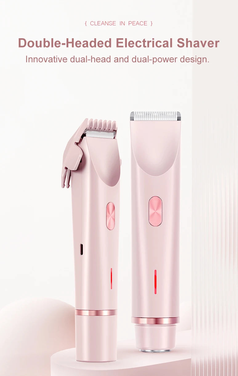 2-in-1 Waterproof Electric Hair Shaver for Body and Face - 7