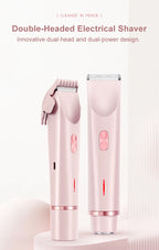 2-in-1 Waterproof Electric Hair Shaver for Body and Face