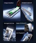 Tempered Glass Screen Protector for iPhone 16 and 15 Series