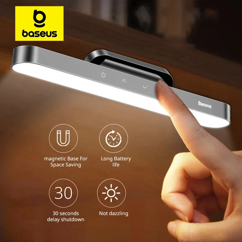 Magnetic Rechargeable LED Desk Lamp with Stepless Dimming - 1