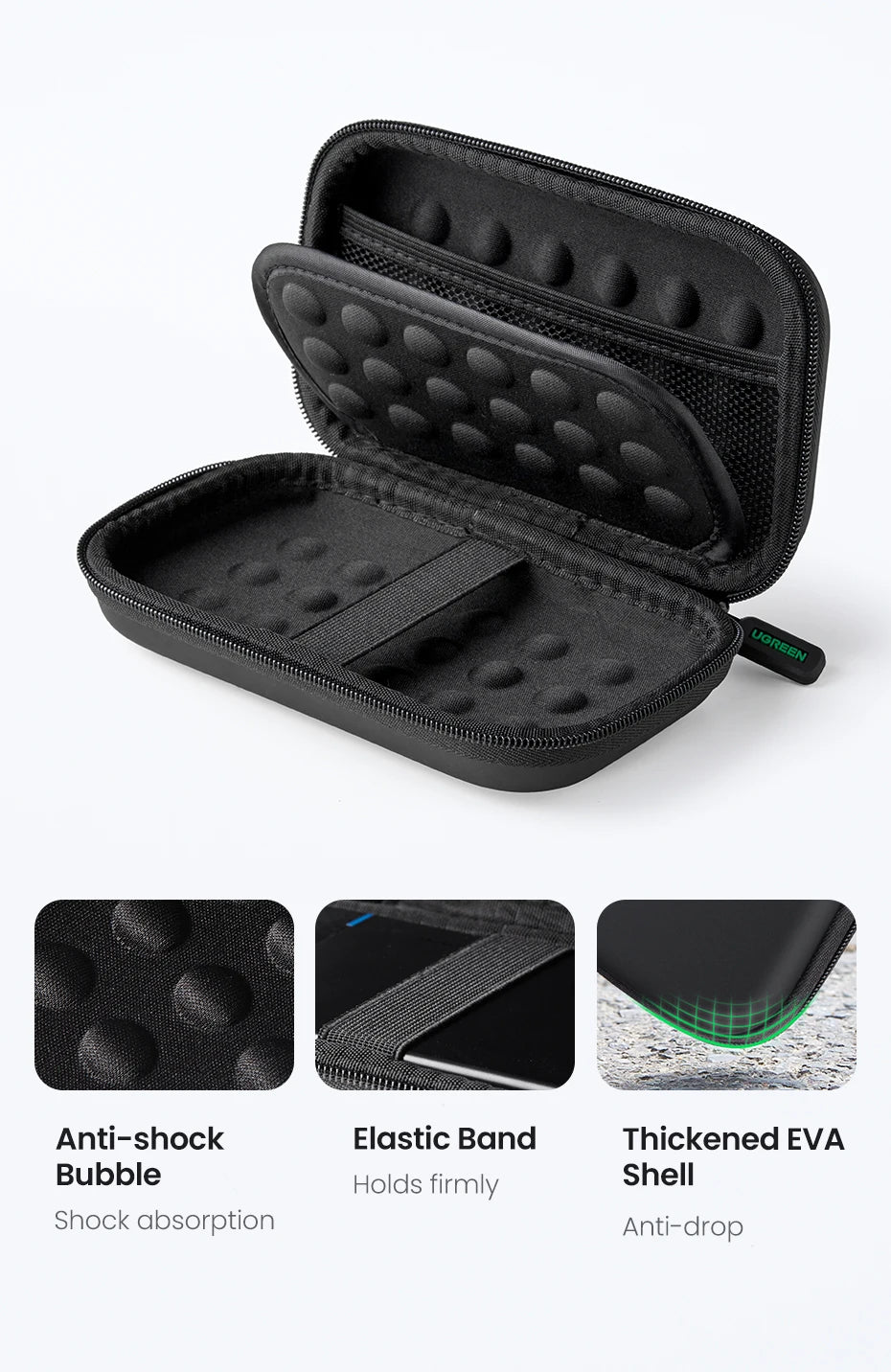 Shockproof Hard Drive Carrying Case for 2.5" HDD SSD
