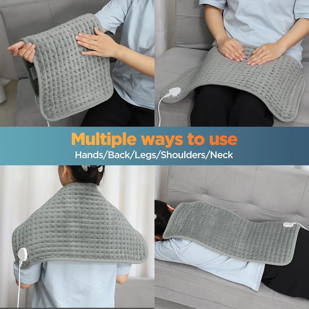Electric Heating Pad with 10 Temperature Levels for Pain Relief