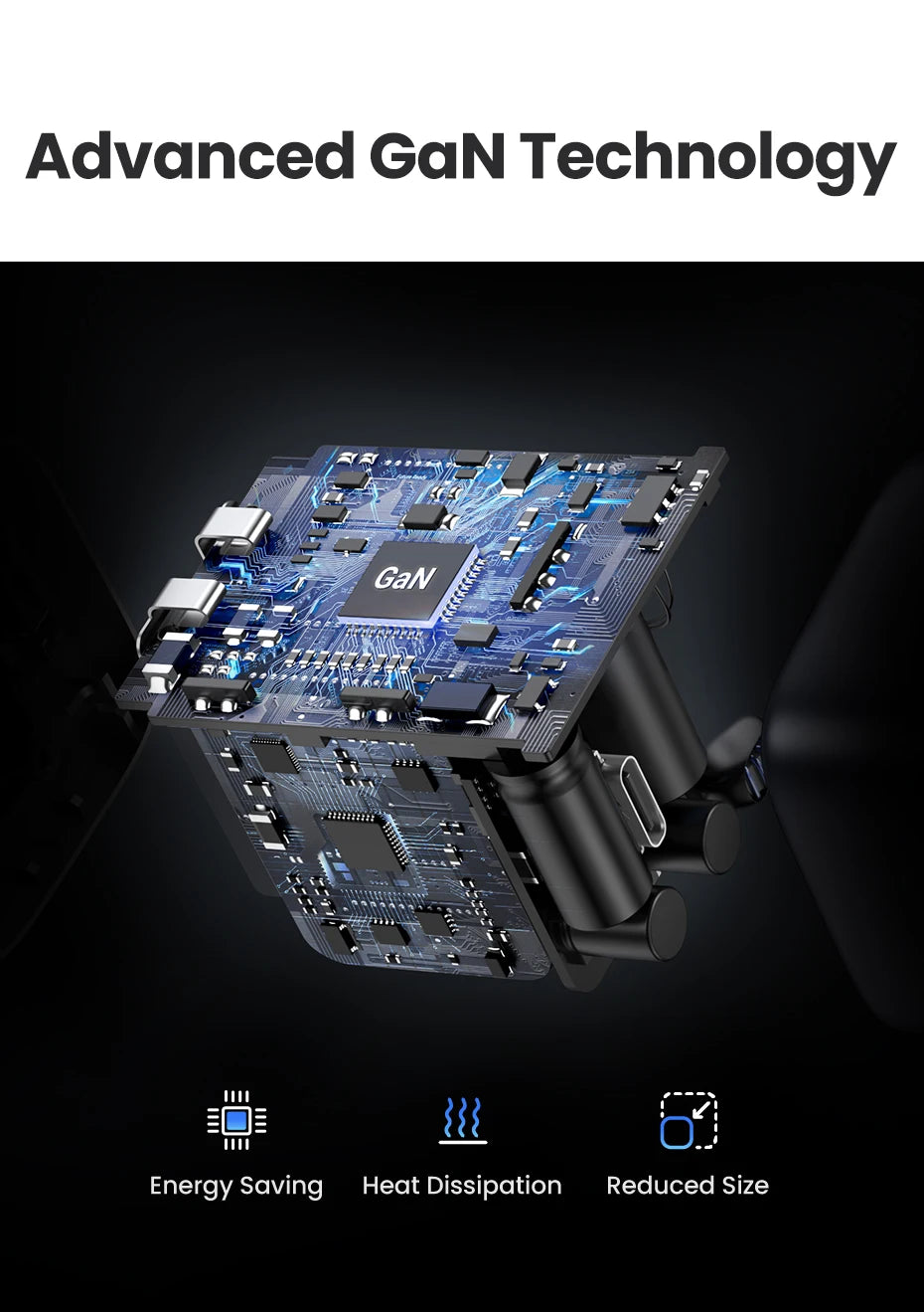 30W GaN Fast USB-C Wall Charger for Smartphones - 10