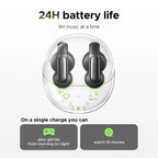 Open Ear Wireless Bluetooth 5.4 Clip-On Sports Earbuds