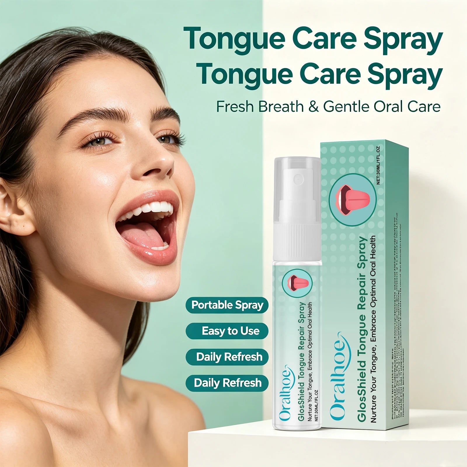 Tongue Repair Spray for Fresh Breath and Oral Care - 2