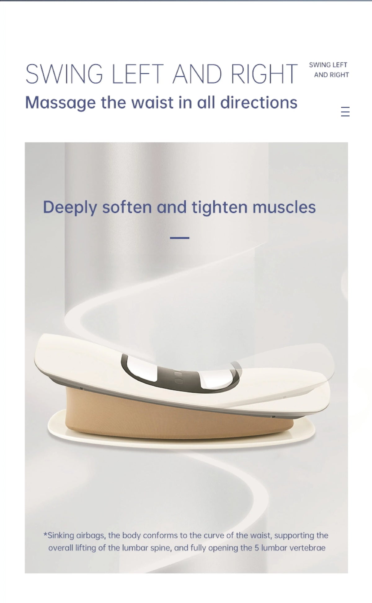 Smart Lumbar Traction and Vibration Back Massage Stretcher