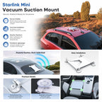 Suction Cup Car Mount for Starlink Mini Sunroof and Window