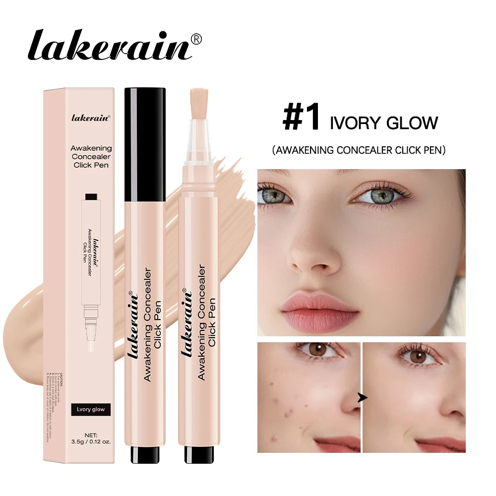 Waterproof Concealer Click Pen for Brightening and Full Coverage - 21