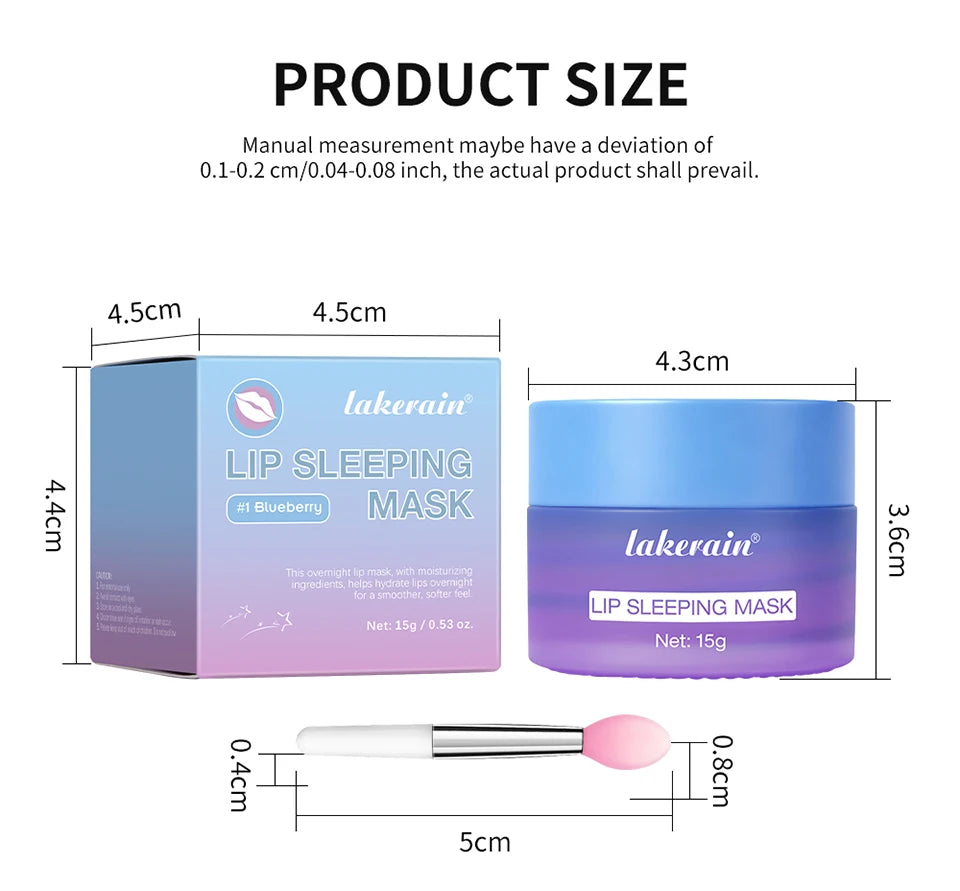 Hydrating Dual-Color Lip Sleeping Mask for Dry Cracked Lips
