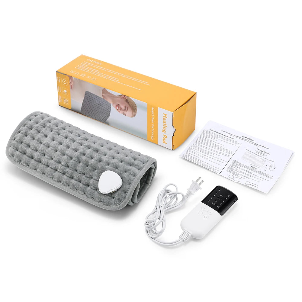 Electric Heating Pad with 10 Temperature Levels for Pain Relief