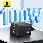 100W GaN Fast Charger with 3-Port USB-C and USB-A