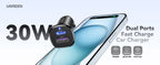 30W Fast USB-C Car Charger with Power Delivery